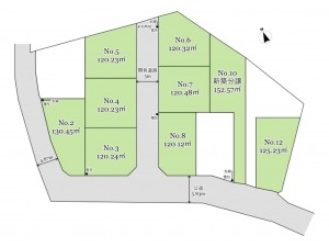 武蔵村山市中藤、土地の間取り画像です