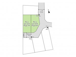 武蔵村山市中央、土地の間取り画像です
