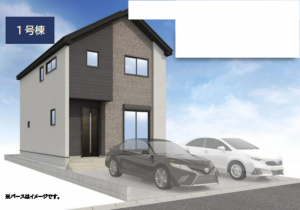 武蔵村山市大南、新築一戸建ての完成予想図（外観）画像です