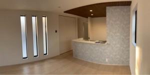 武蔵村山市残堀、新築一戸建ての居間画像です