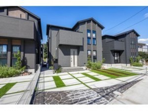 武蔵村山市中央、新築一戸建ての外観画像です