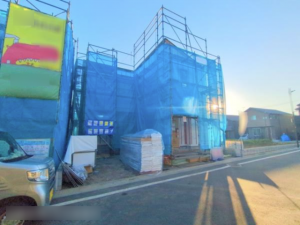 武蔵村山市神明、新築一戸建ての外観画像です