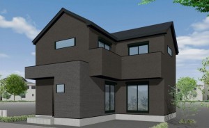 武蔵村山市岸、新築一戸建ての完成予想図（外観）画像です