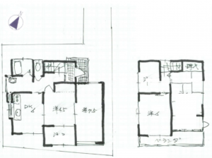 武蔵村山市本町、土地の間取り画像です