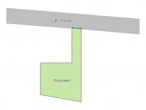 武蔵村山市本町、土地の間取り画像です