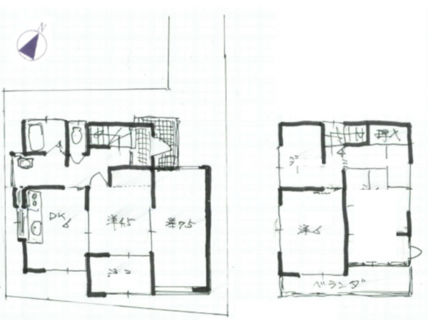 武蔵村山市本町、土地の間取り画像です