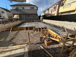 武蔵村山市残堀、新築一戸建ての外観画像です