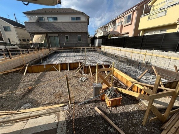 武蔵村山市残堀、新築一戸建ての外観画像です