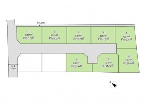 武蔵村山市岸、土地の間取り画像です