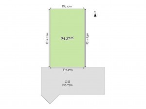 武蔵村山市伊奈平、土地の間取り画像です