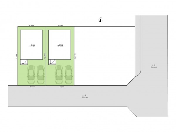 武蔵村山市三ツ藤、新築一戸建ての間取り画像です