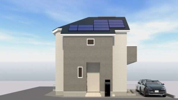 武蔵村山市大南、新築一戸建ての完成予想図（外観）画像です