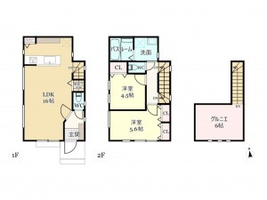 武蔵村山市大南、新築一戸建ての間取り画像です