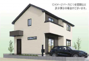 武蔵村山市岸、新築一戸建ての完成予想図（外観）画像です