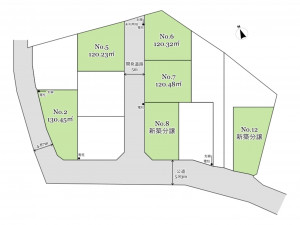 武蔵村山市中藤、土地の間取り画像です