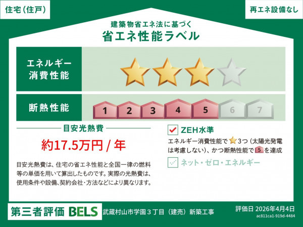 武蔵村山市学園、新築一戸建てのその他画像です