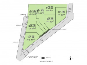 武蔵村山市神明、土地の間取り画像です