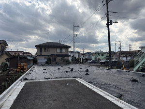 武蔵村山市三ツ木、土地の前面道路を含む現地写真画像です