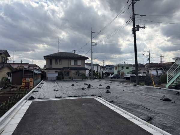 武蔵村山市三ツ木、土地の前面道路を含む現地写真画像です