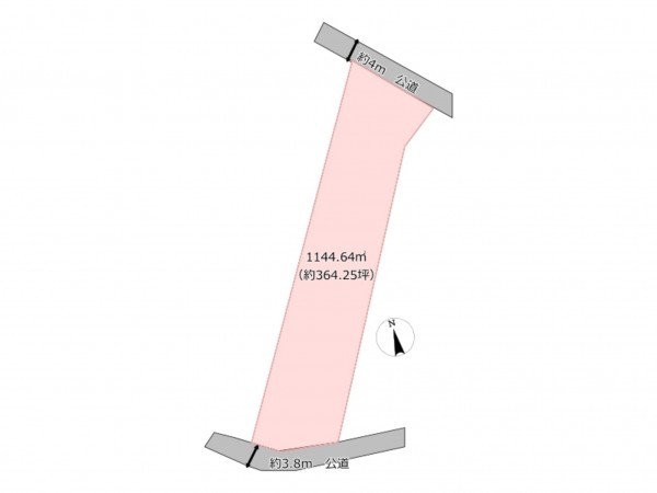 桶川市、土地の間取り画像です
