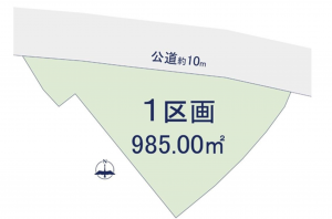 桶川市、土地の間取り画像です