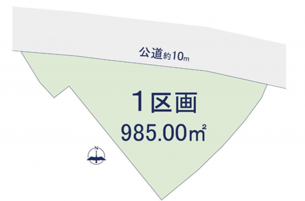 桶川市、土地の間取り画像です