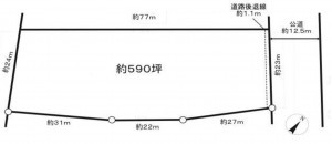 北本市深井、土地の間取り画像です