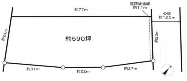 北本市深井、土地の間取り画像です
