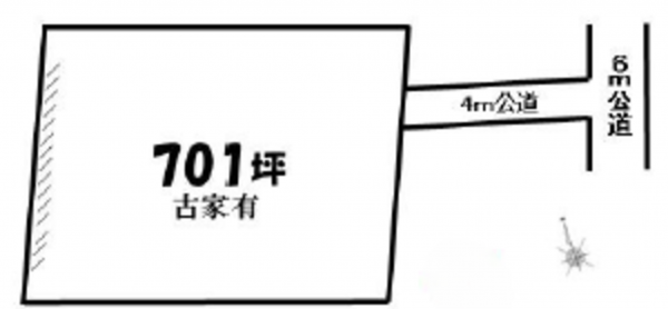 桶川市、土地の間取り画像です