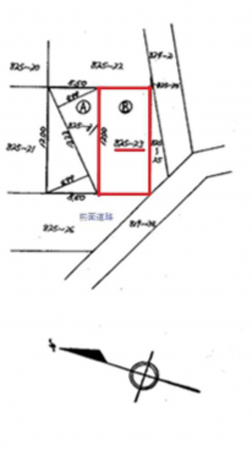 桶川市、土地の間取り画像です