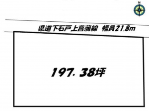 北本市石戸、土地の間取り画像です