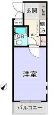 桶川市東、マンションの間取り画像です