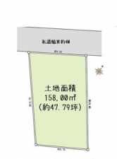 桶川市神明、土地の間取り画像です