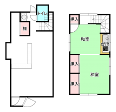 北本市下石戸、収益物件/事務所の間取り画像です