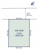 桶川市、土地の間取り画像です
