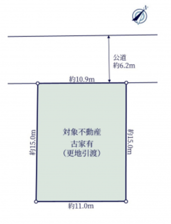 桶川市、土地の間取り画像です