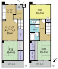 桶川市、マンションの間取り画像です