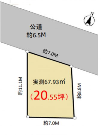 北本市西高尾、中古一戸建ての間取り画像です
