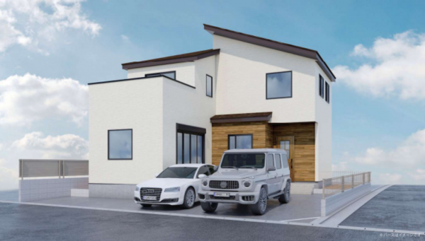 桶川市鴨川、新築一戸建ての画像です