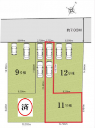 北本市西高尾、新築一戸建ての画像です