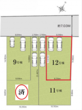 北本市西高尾、新築一戸建ての画像です