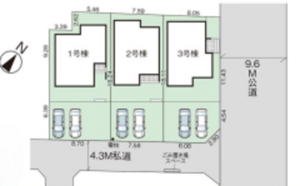 北本市東間、新築一戸建ての画像です