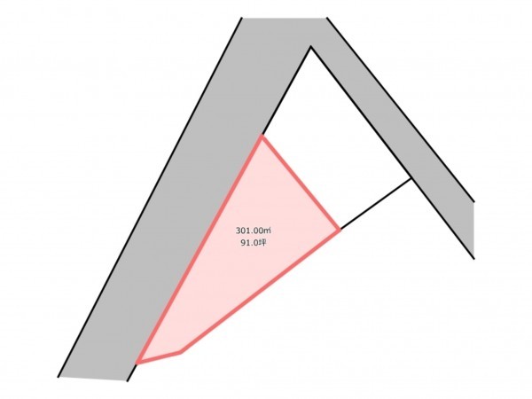 北本市石戸、土地の間取り画像です
