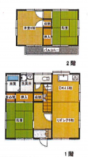北本市中丸、土地の間取り画像です