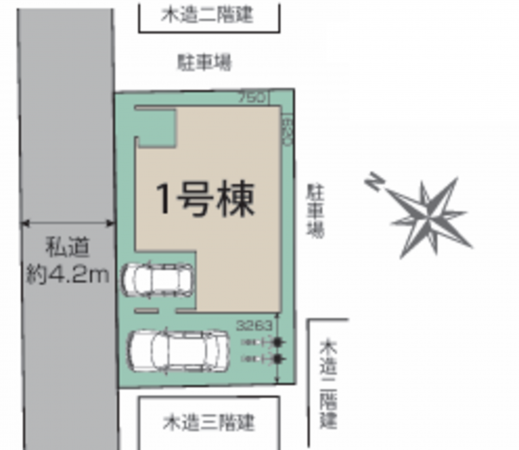 桶川市末広、新築一戸建ての画像です