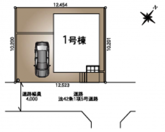 北本市中丸、新築一戸建ての画像です