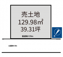 桶川市、土地の間取り画像です