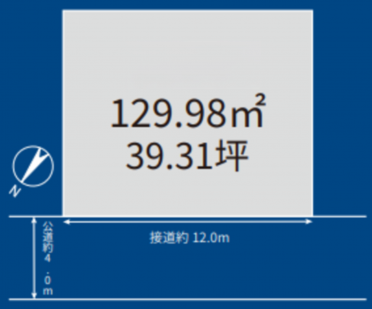 桶川市、土地の間取り画像です