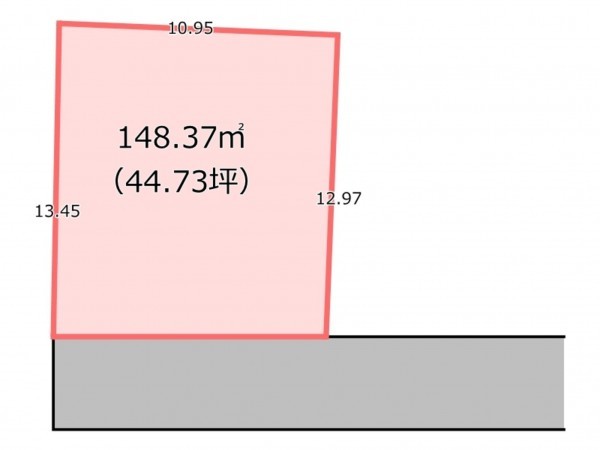 桶川市、土地の間取り画像です