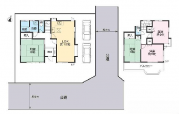 桶川市上日出谷南、中古一戸建ての間取り画像です